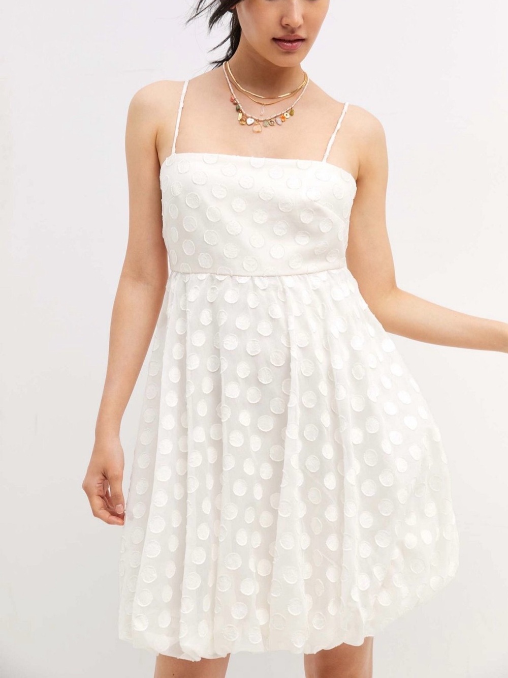 Anthropologie Sachin & Babi Textured Polka Dot Mini Dress